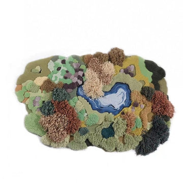 forest handmade 3D rug